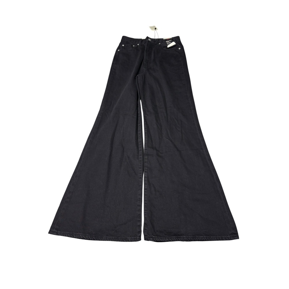 NWT Levis Premium Big E High Loose Flare Jeans Womens W27 L32 High Rise Wide Leg